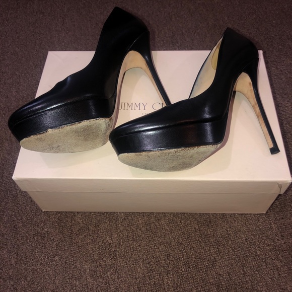 JIMMY CHOO Black Kid Leather Classic Pumps - Picture 5 of 13